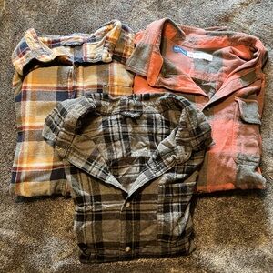 3 pack Men’s Flannel